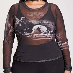 Joy Division Closer Mesh Top - Midnight Hour NWT